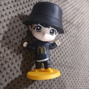 McDonald's Black Outfit Mascot Figure with Yellow Base